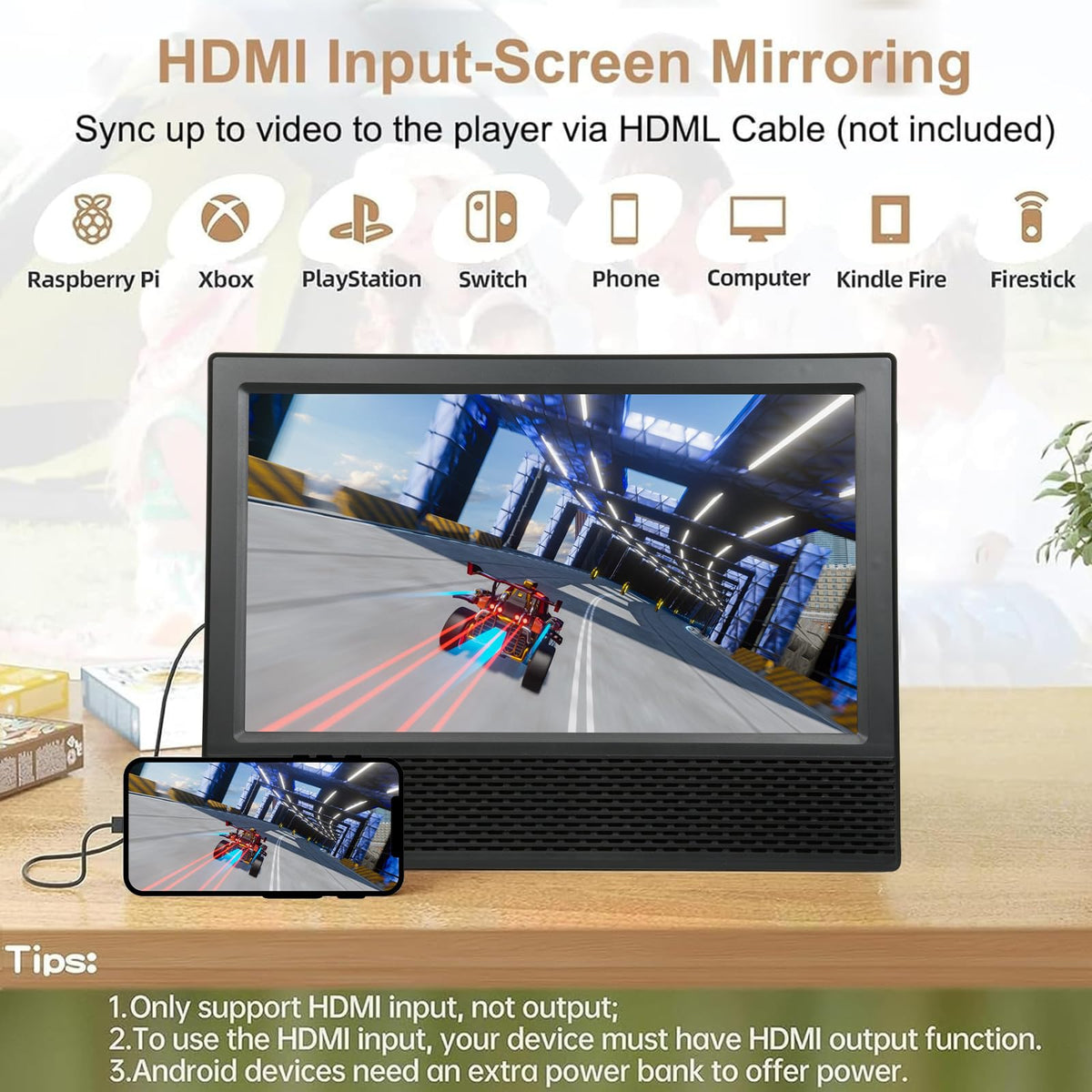 14 inch Portable ATSC Digital TV with Antenna and Remote Control Y637