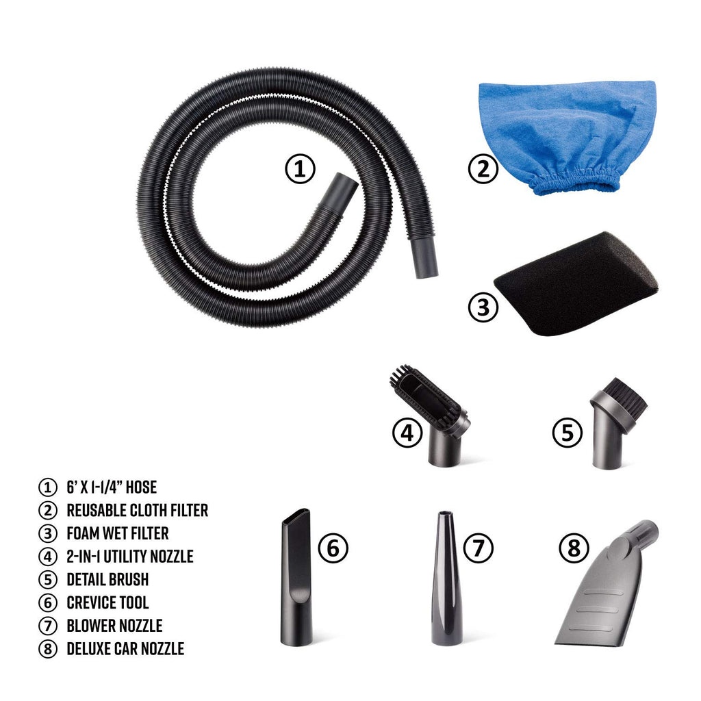 2.5 Gallon Wet/Dry Utility Shop Vacuum U766455