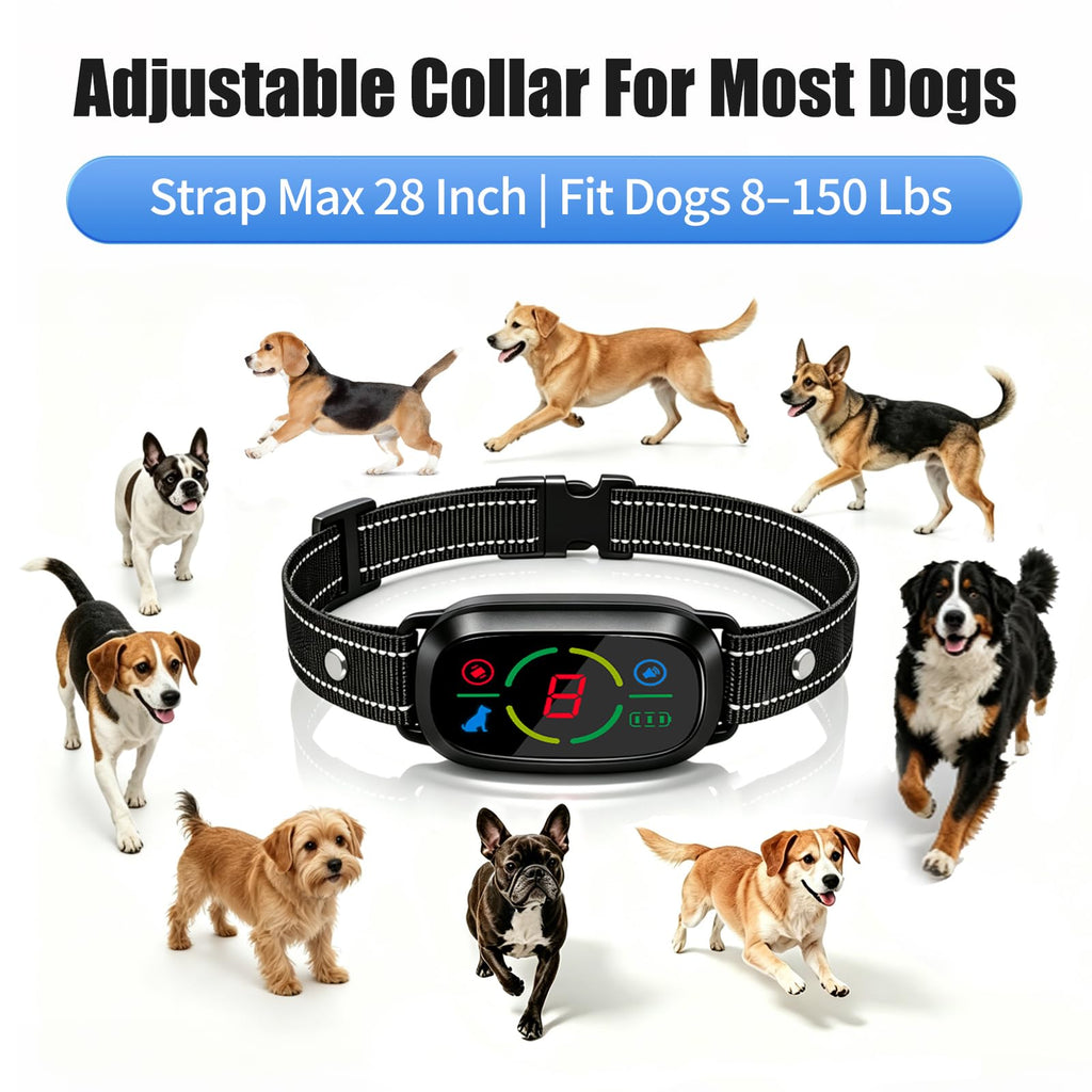Rechargeable Dog Bark Collar with 3 Beep & Vibration Modes Z295