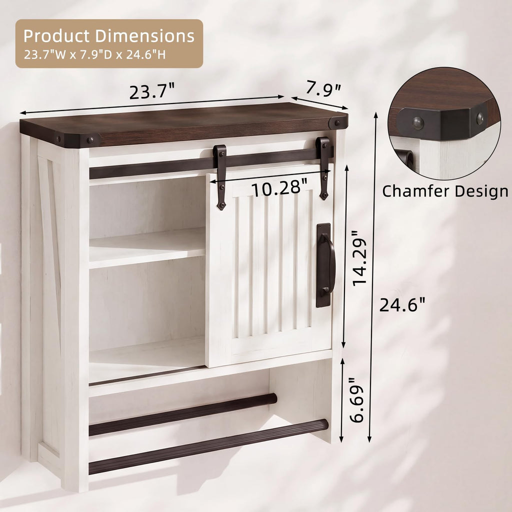 Bathroom Wall Cabinet with Sliding Door J859849
