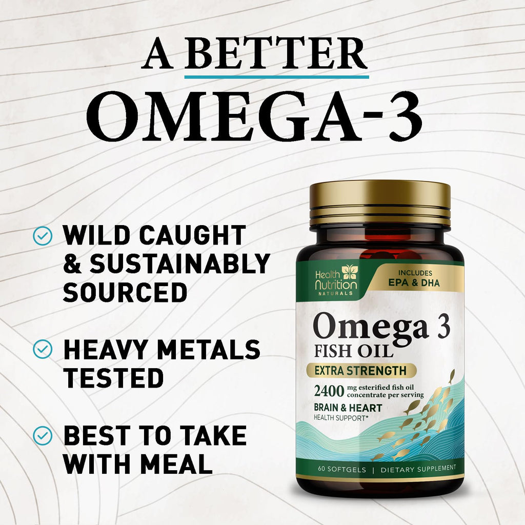 2400mg Omega 3 Fish Oil Softgels M942344