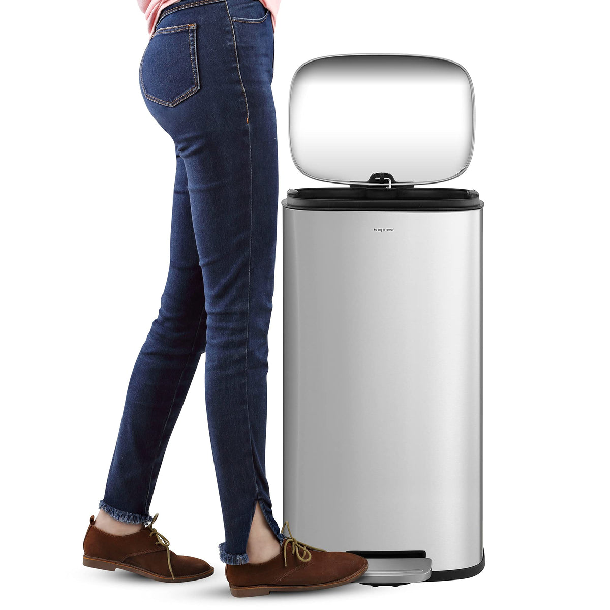 8 Gal Step Trash Can Soft Close 25" U6930