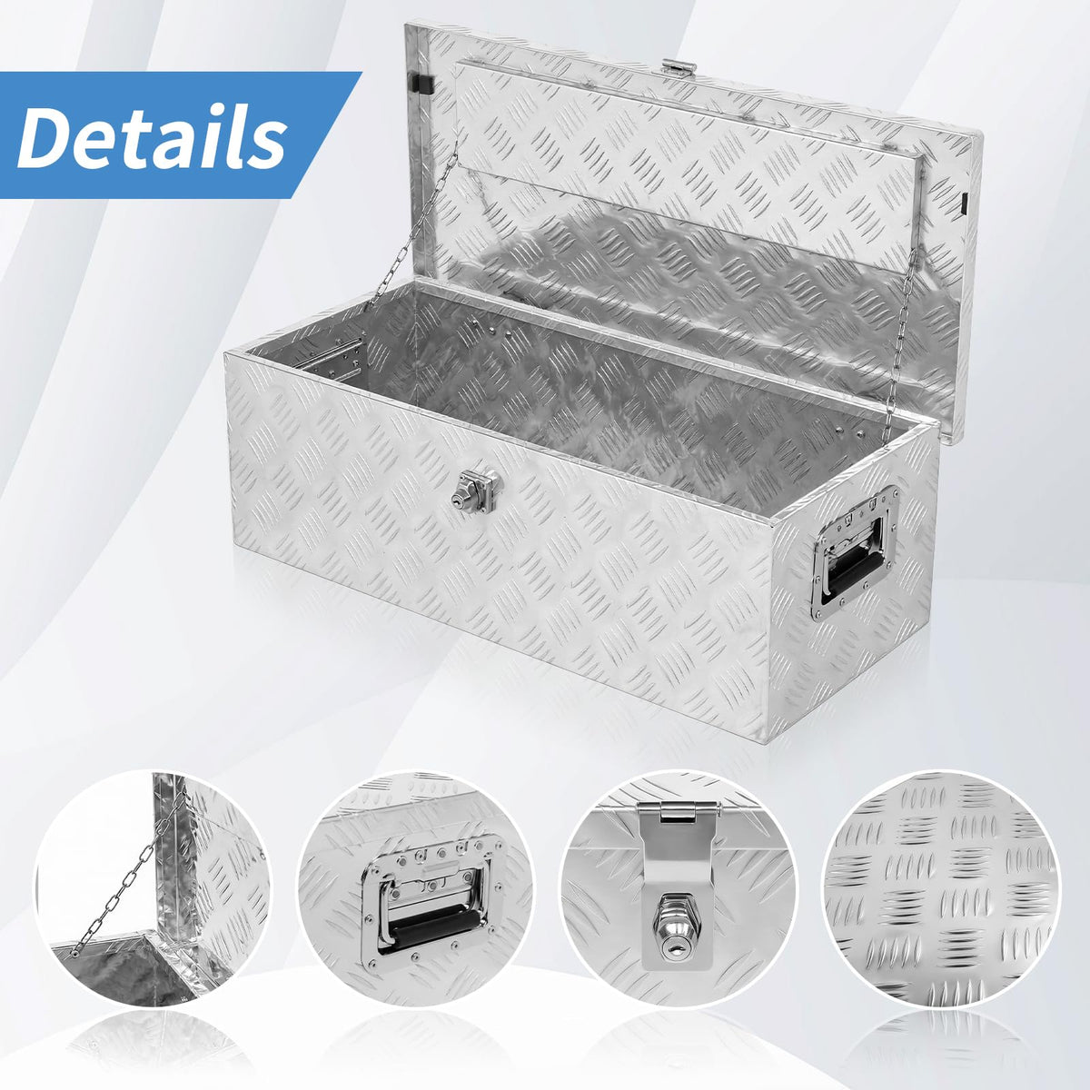 30 x 14 x 10 inch Aluminum Truck Tool Box N582546