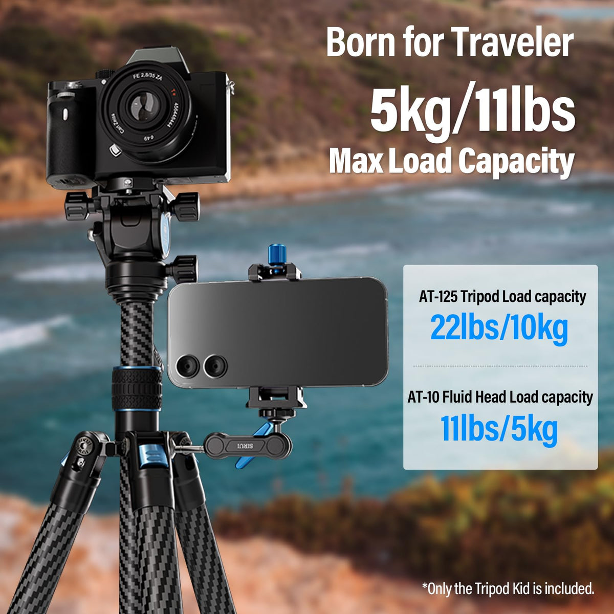 Carbon Fiber Tripod with Panoramic Fluid Head S177