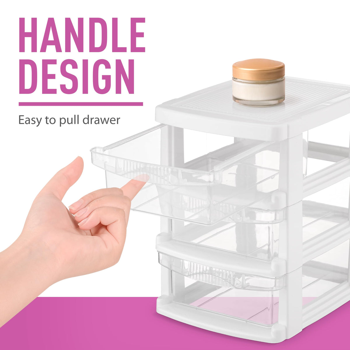 3 Drawer Plastic Storage Unit A833941