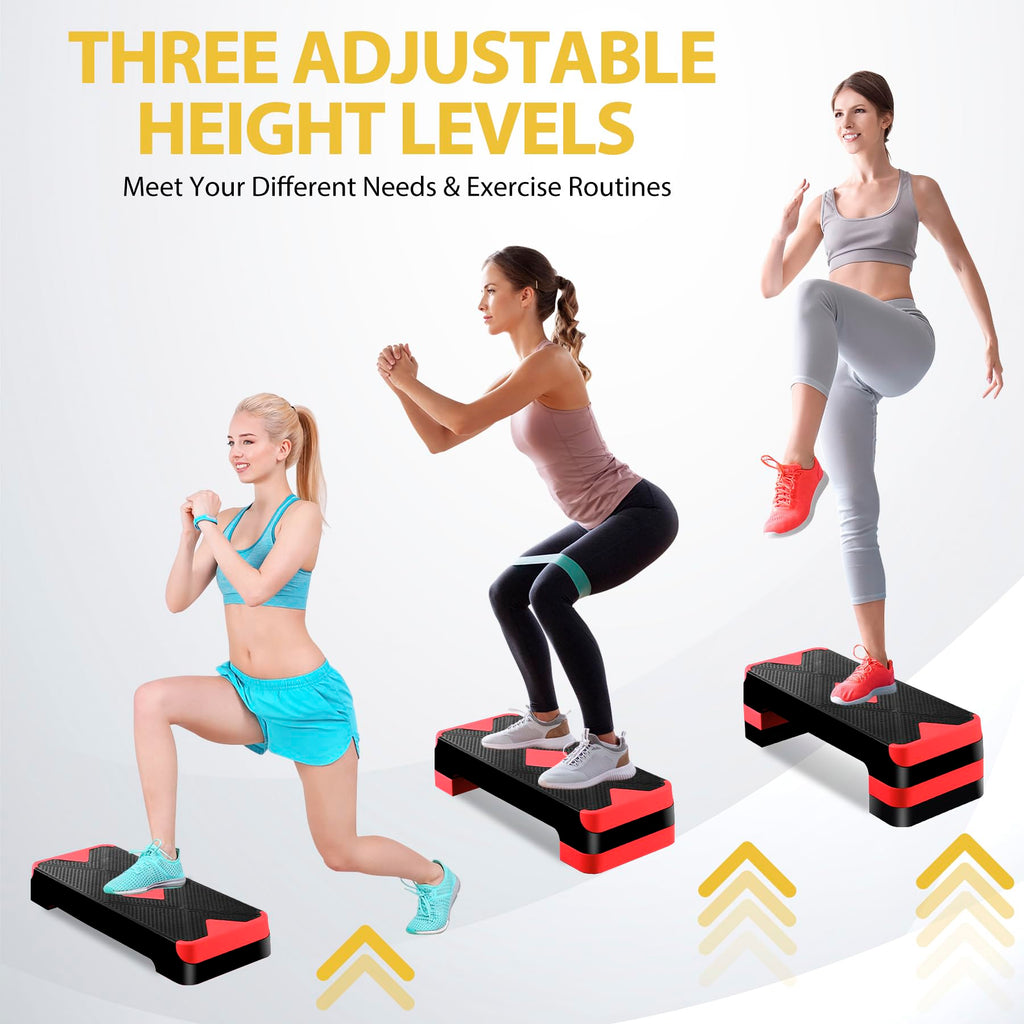 Adjustable Aerobic Stepper with Risers Y840663