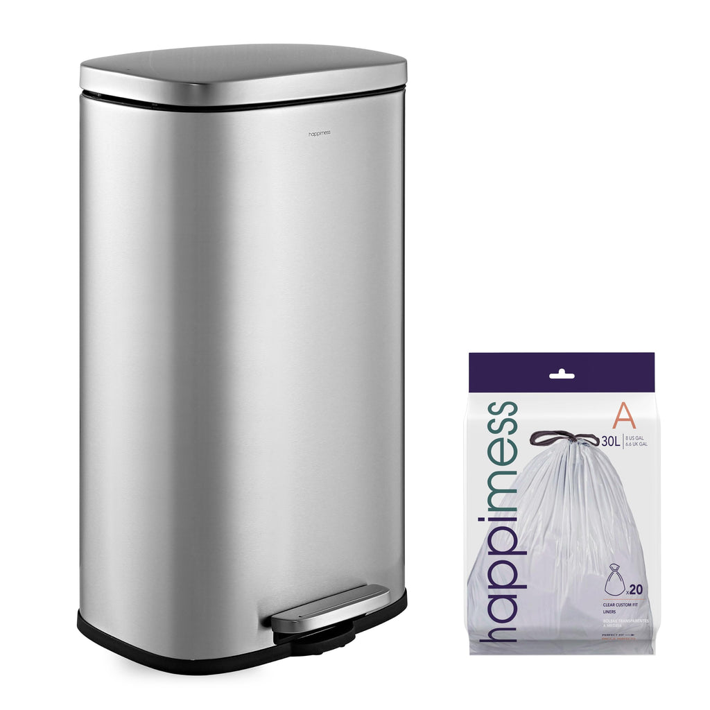 8 Gal Step Trash Can Soft Close 25" U6930