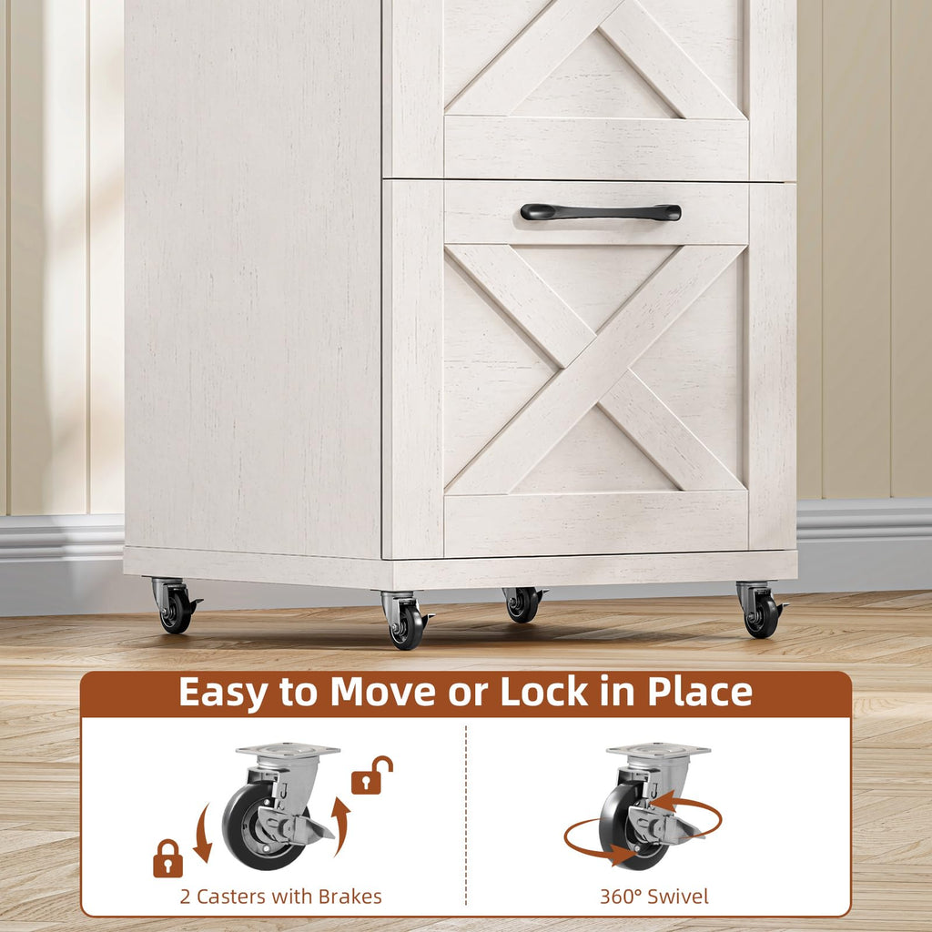 White 4 Drawer Office Filing Cabinet E4632