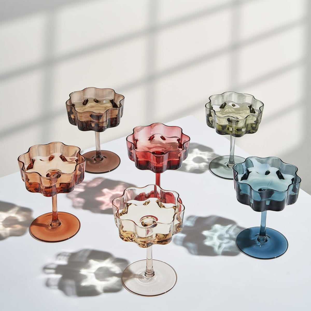 Scalloped Glass Coupes 7oz 6 Set E842098
