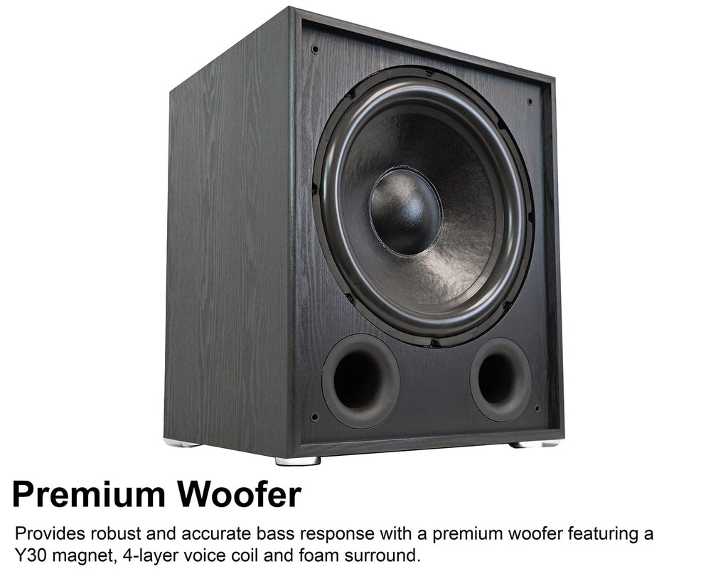 15" Black Powered Subwoofer S773