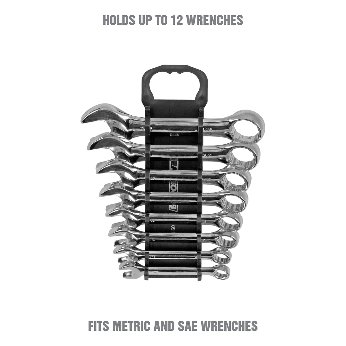 Black 10 Inches Wrench Organizer J339292