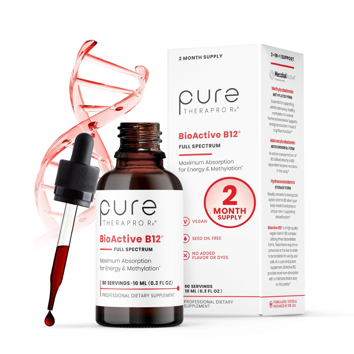 BioActive B12 Liquid 5000mcg 60 Servings Y4402