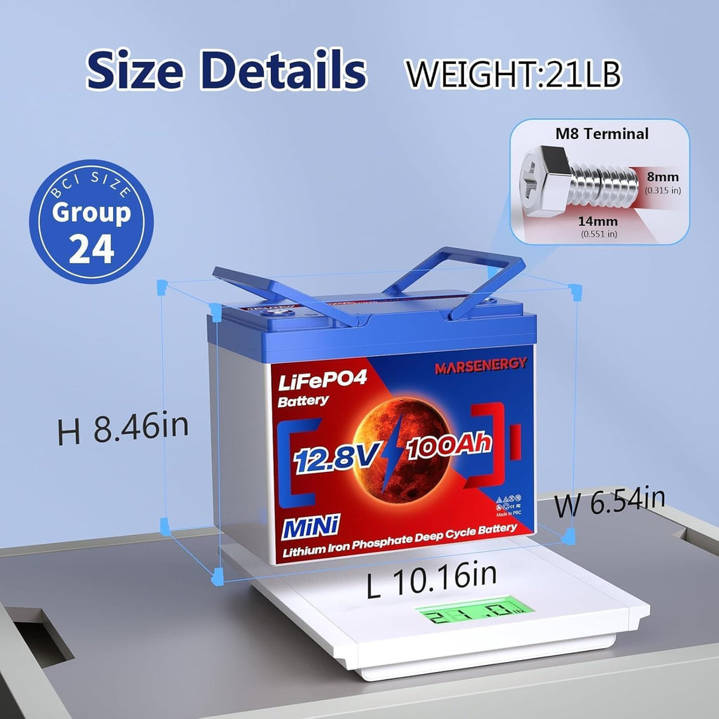 12V 100Ah LiFePO4 Lithium Battery U7792