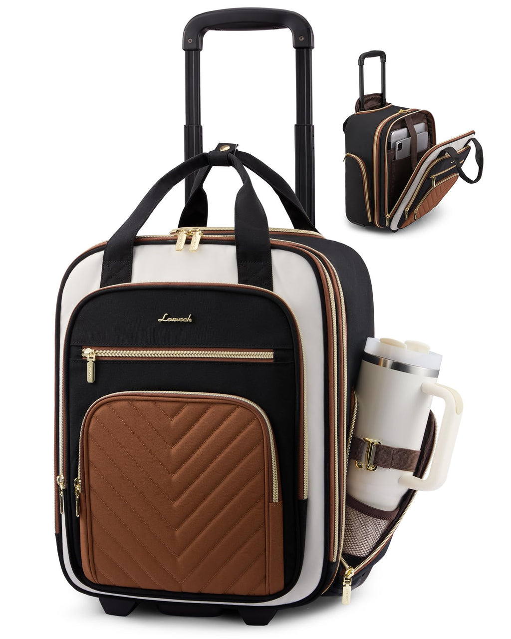 Underseat Carry On Luggage with Wheels V652548