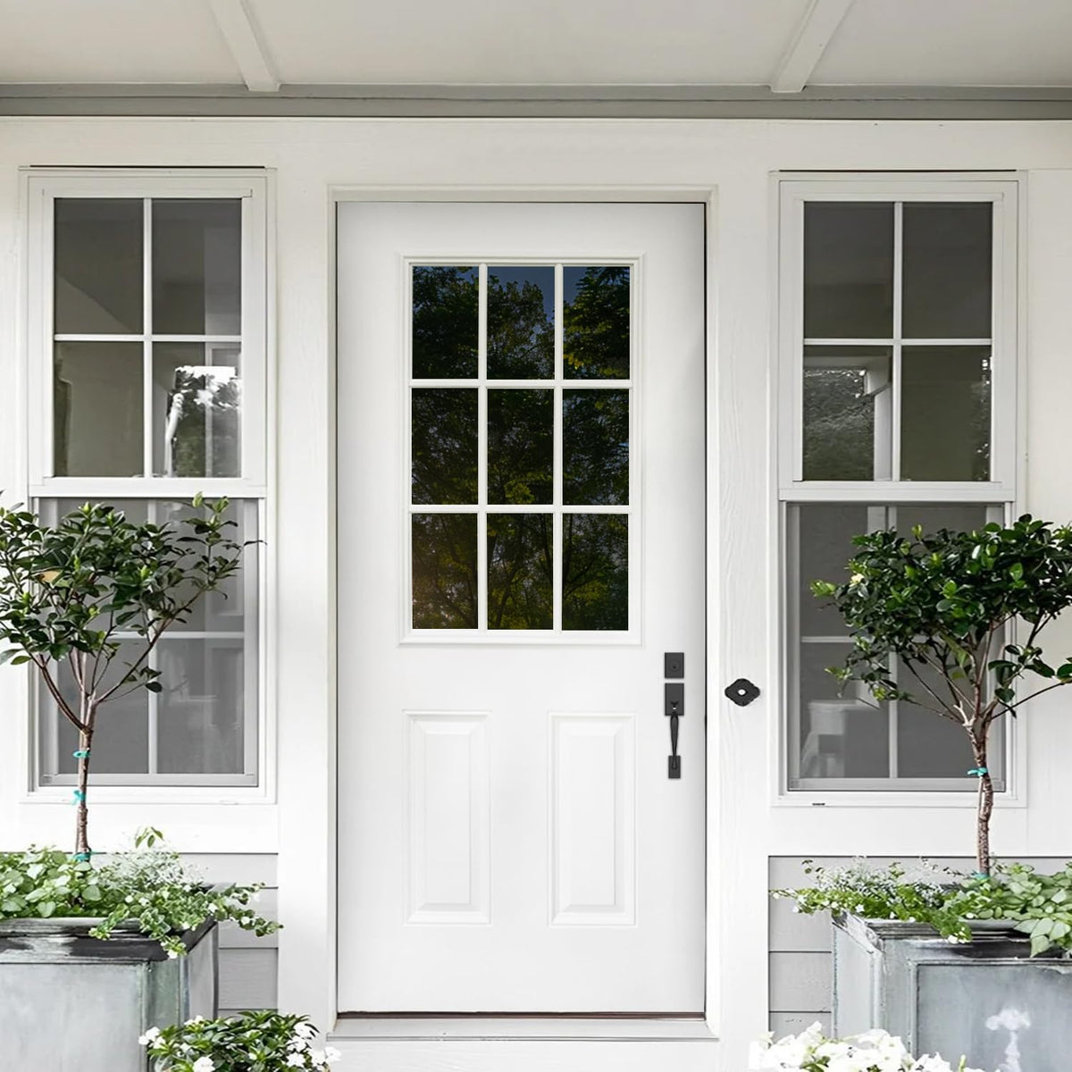 Fiberglass Exterior Door with Brickmould, 36'' x 80'' Front Entry Door O378820