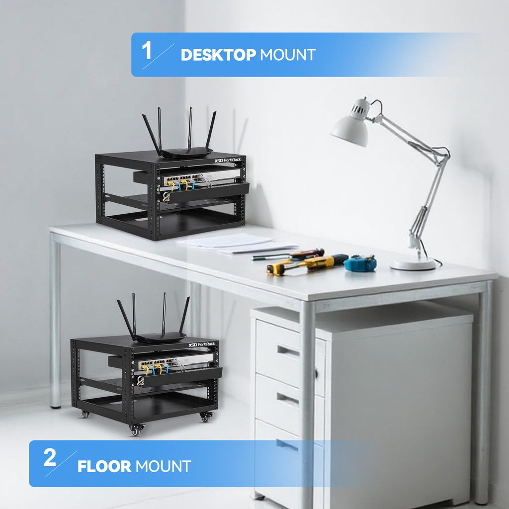 6U Open Frame Rack O52658