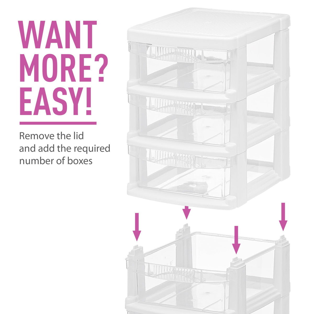 3 Drawer Plastic Storage Unit A833941