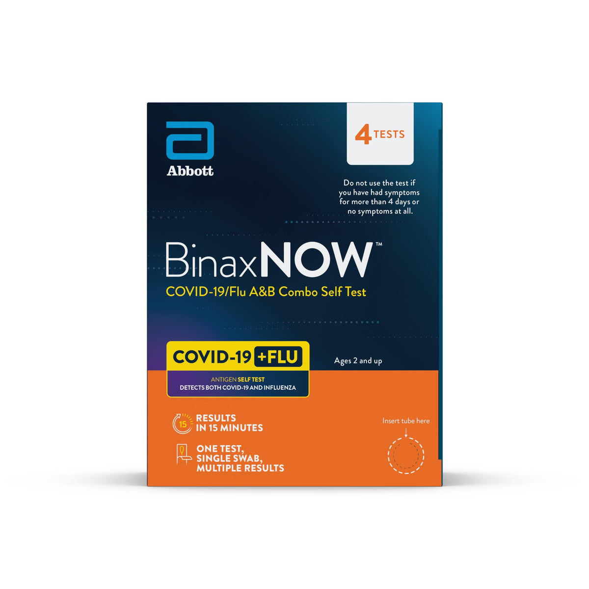 COVID-19/Flu A&B Combo Self Test, 4 Tests R21193