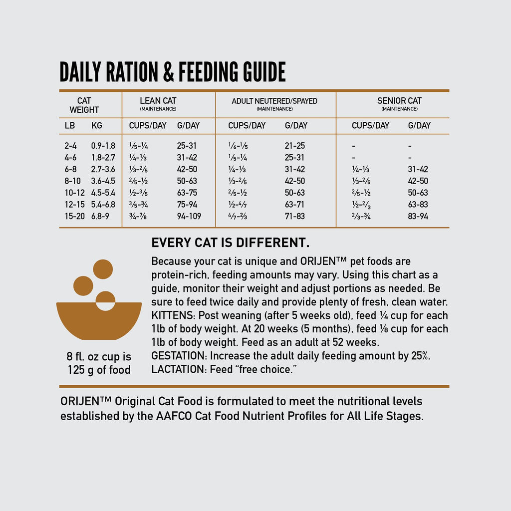 Grain Free Dry Cat Food 4lb Bag Y712