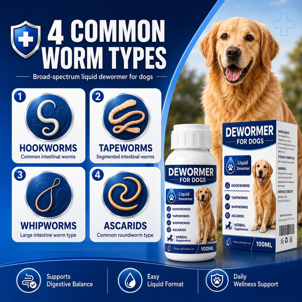 Dog and Puppy Dewormer Liquid B331