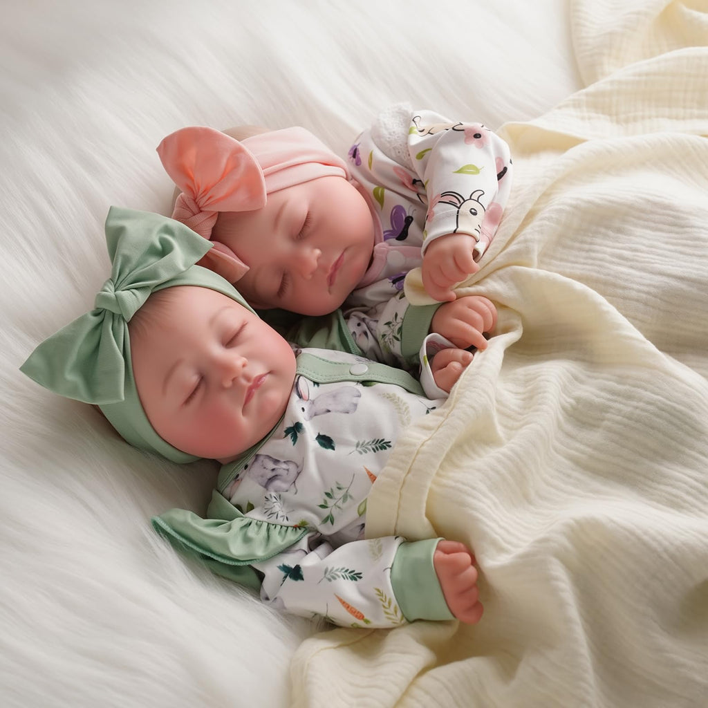 Lifelike Reborn Baby Dolls Twins 20 inch O26329