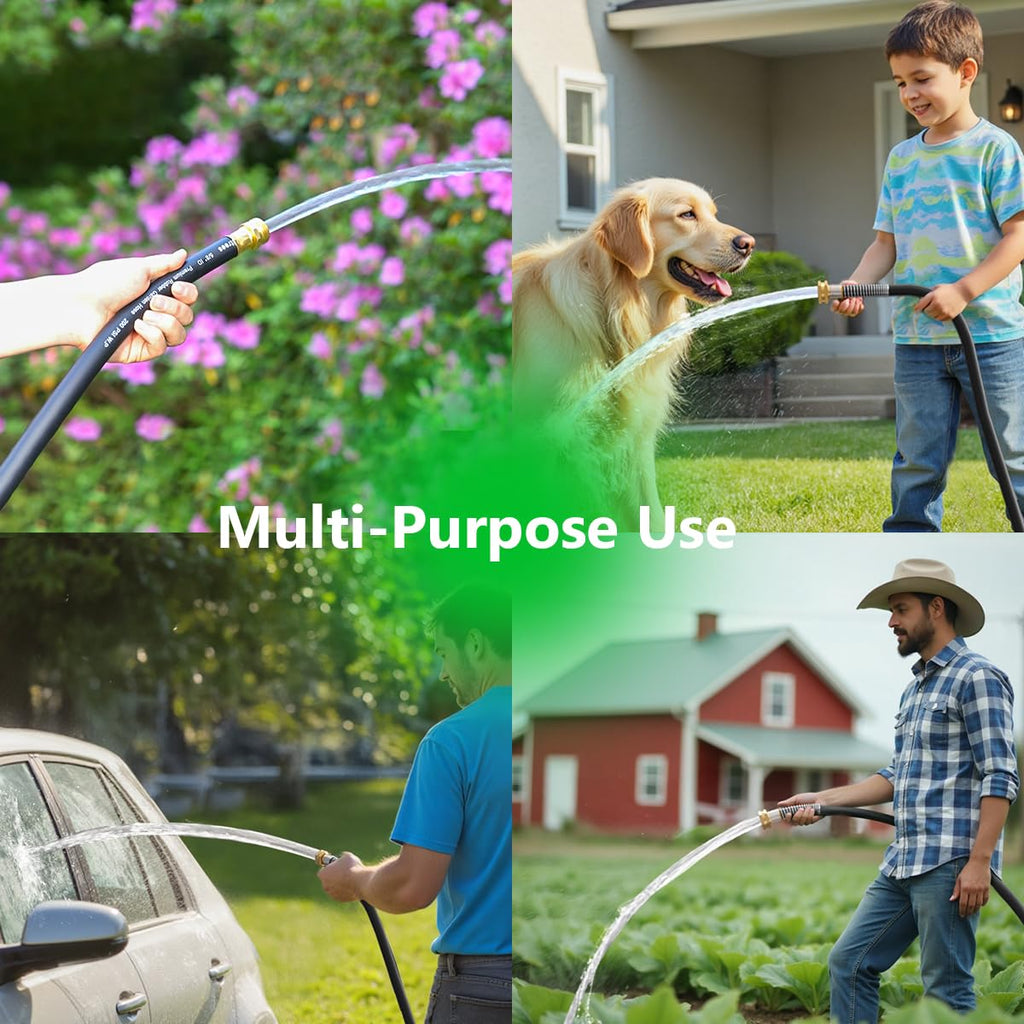 100FT Heavy Duty Rubber Garden Hose E445182