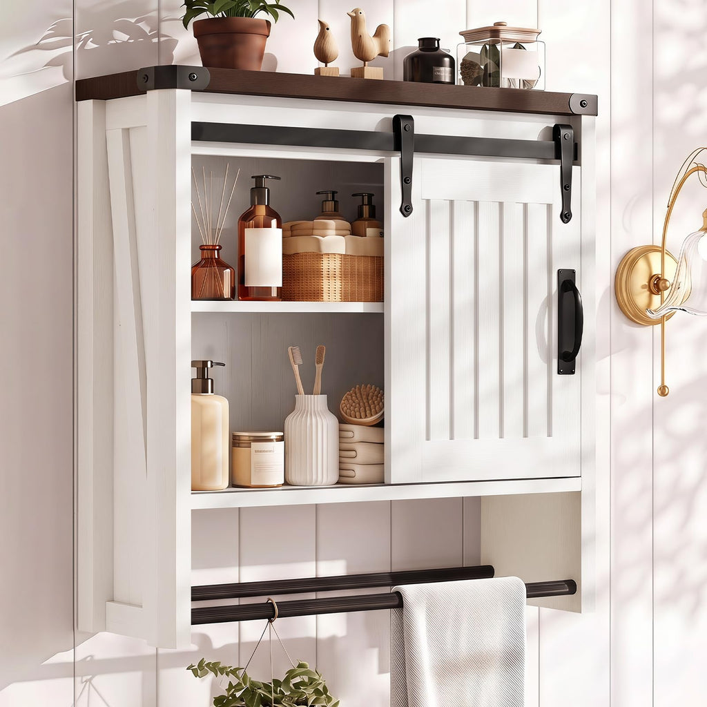 Bathroom Wall Cabinet with Sliding Door J859849
