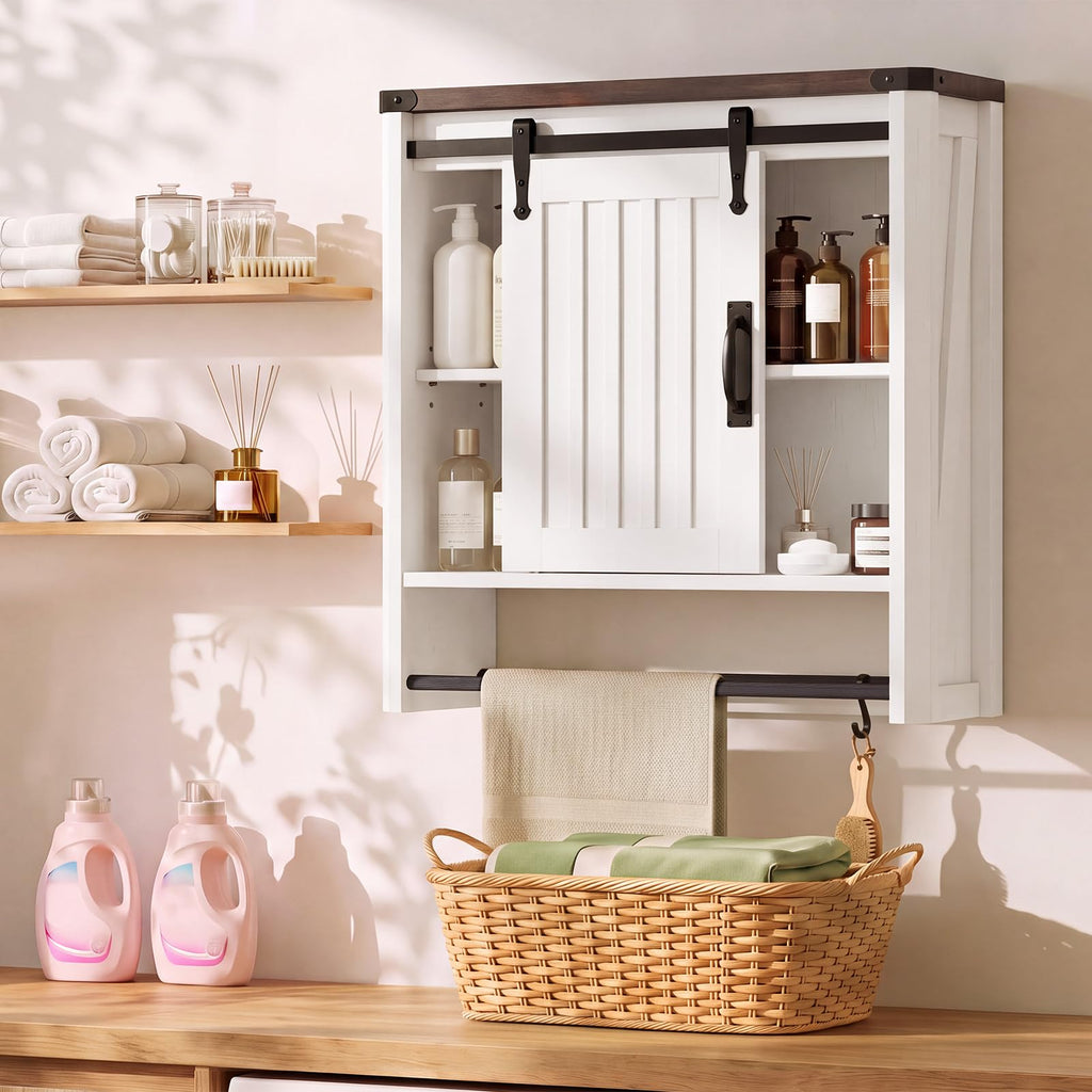 Bathroom Wall Cabinet with Sliding Door J859849