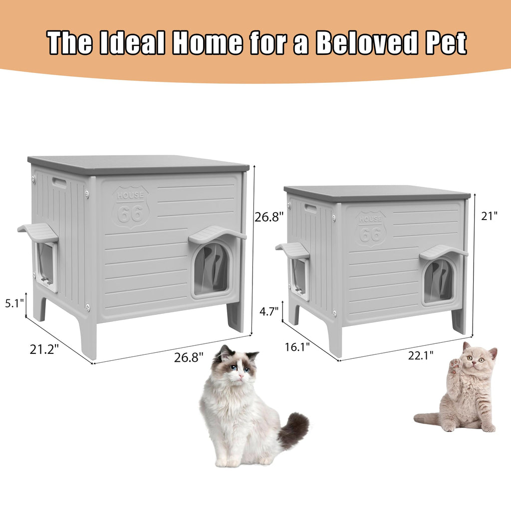 Insulated Heated Cat House N7910