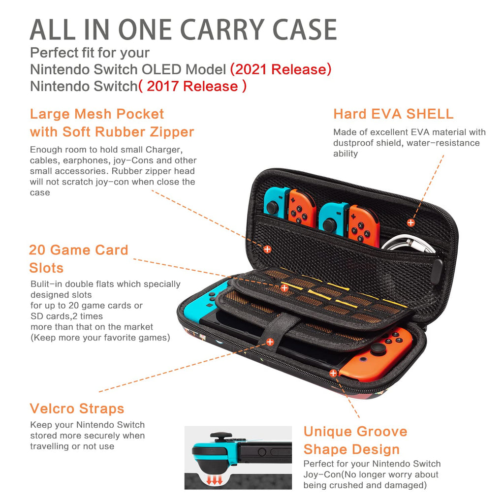 Switch Case with 16 Game Card Slot V658