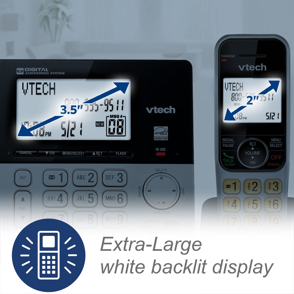 Corded/Cordless Phone System with 2 Handsets C991919