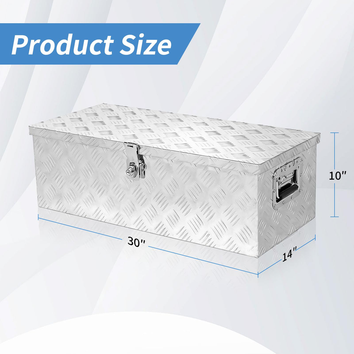 30 x 14 x 10 inch Aluminum Truck Tool Box N582546