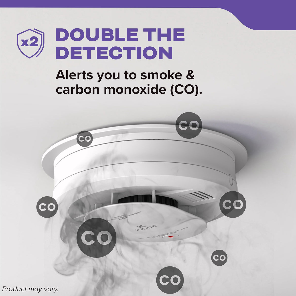 Hardwired Smoke & Carbon Monoxide Detector, 10-Year Battery Backup, 4 Pack Z71270