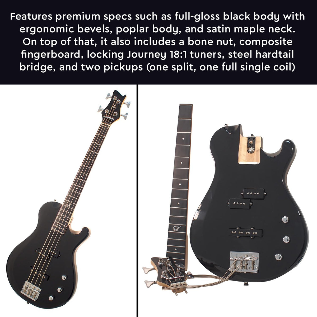 Collapsible Folding Electric Travel Guitar K2167