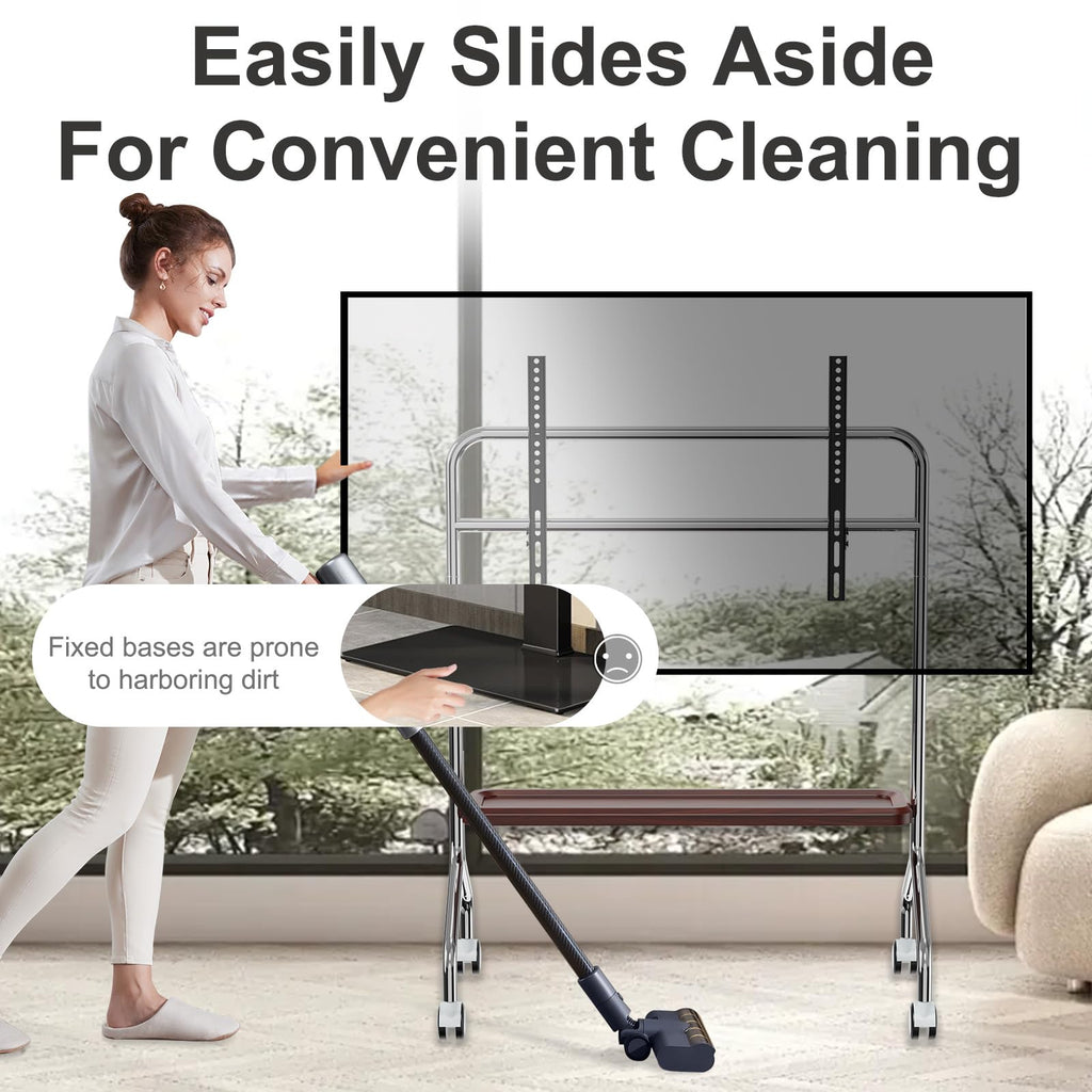 Rolling TV Stand for 32-75" TVs with Shelf O207964