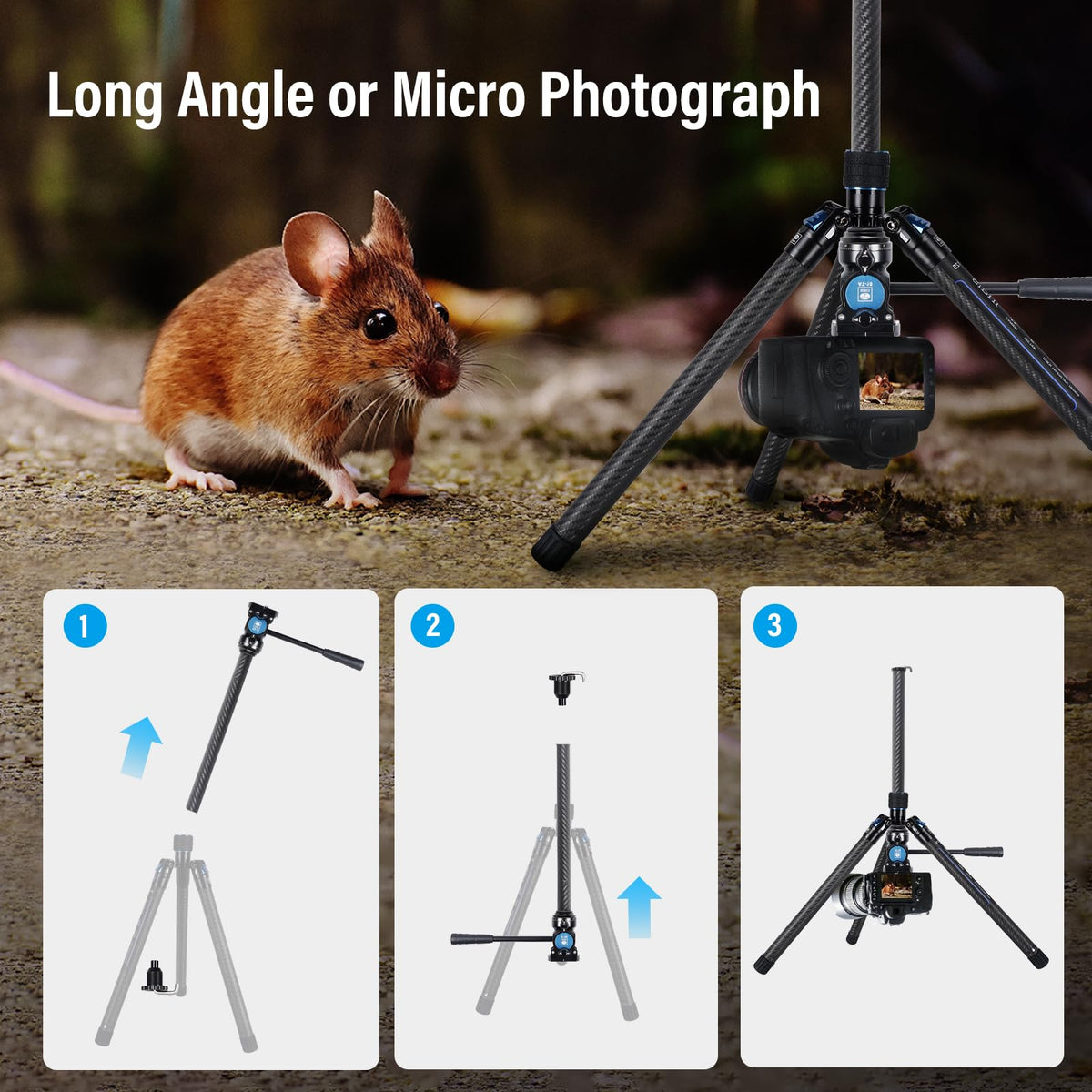 Carbon Fiber Tripod with Panoramic Fluid Head S177