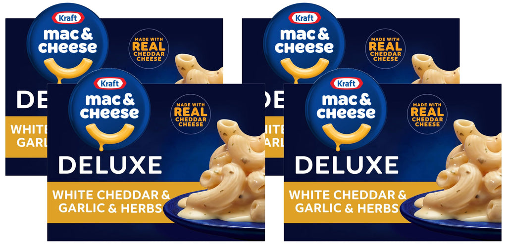 White Cheddar and Garlic and Herbs Mac and Cheese 11.9 oz Pack of 4 A198