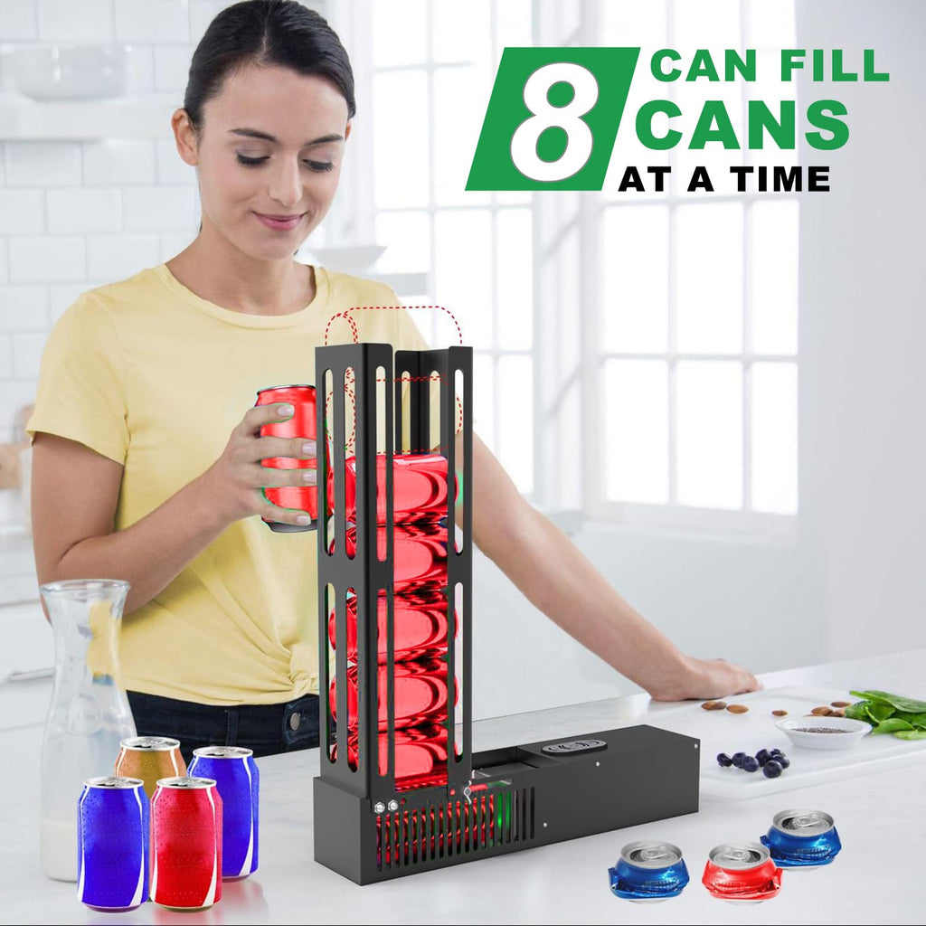 Electric Can Crusher, 8 Cans at a Time, Heavy Duty for 12oz & 16oz Cans H194