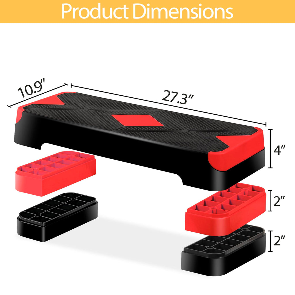 Adjustable Aerobic Stepper with Risers Y840663