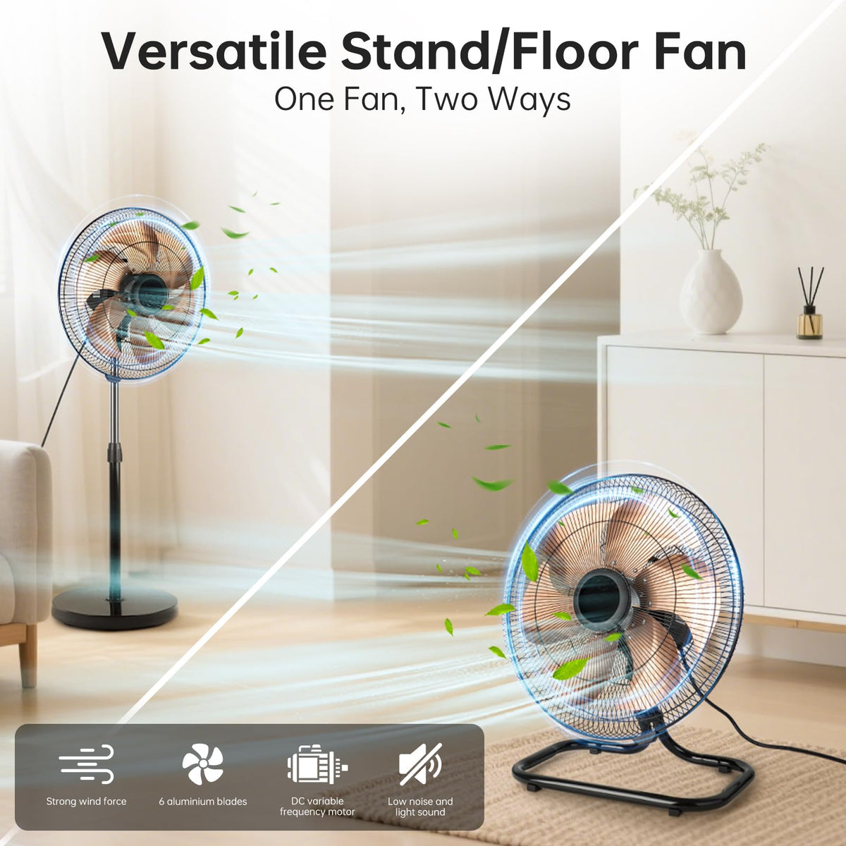 18 Inch Oscillating High Velocity Pedestal Fan R2626