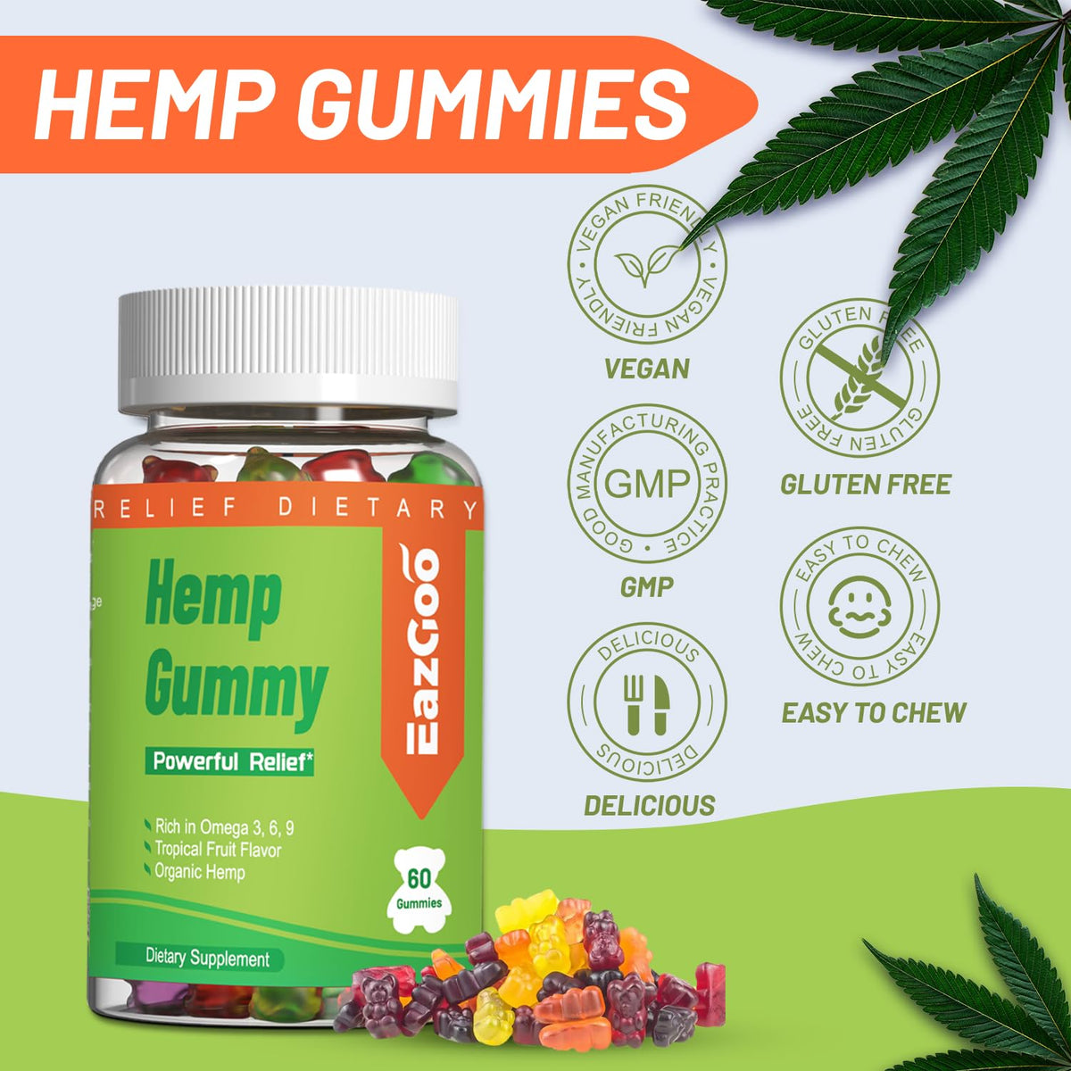 Hemp Gummies 2,000,000 XXL Extra Strength 120 Counts C850