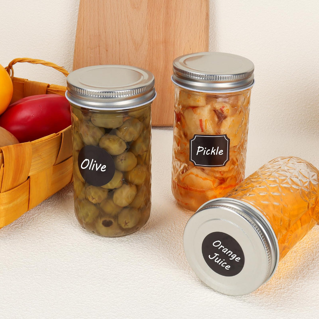 12 oz 20 Pack Glass Mason Jars with Airtight Lids A778