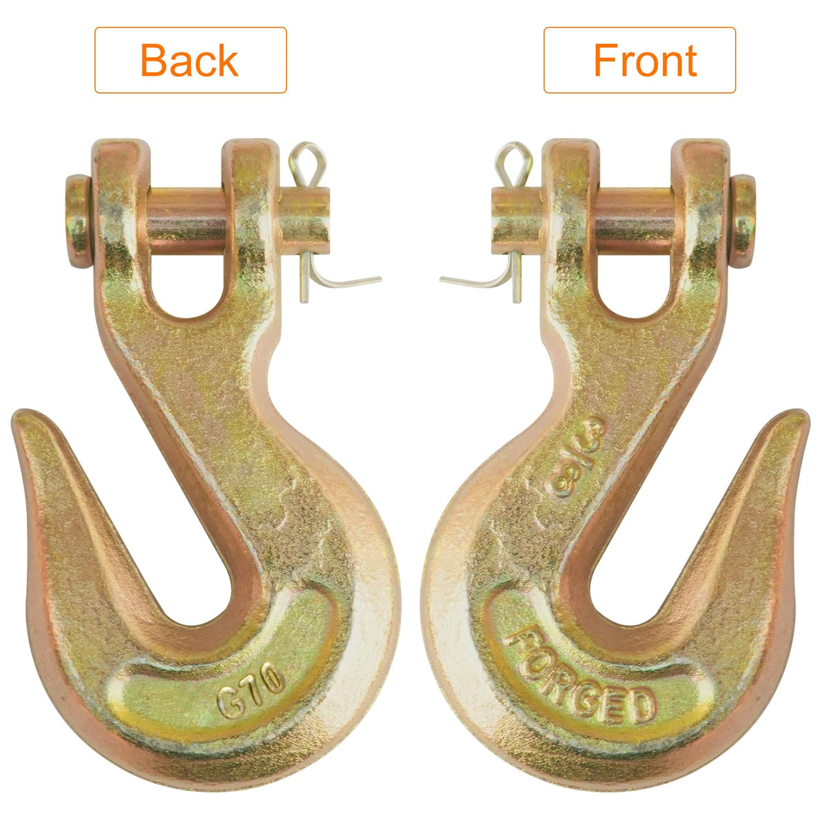 3/8" Grade 70 Clevis Slip Hook 6,600 LBS 10 Pack B595945