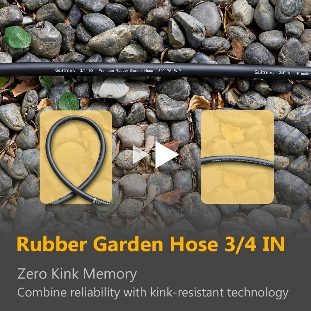 100FT Heavy Duty Rubber Garden Hose E445182