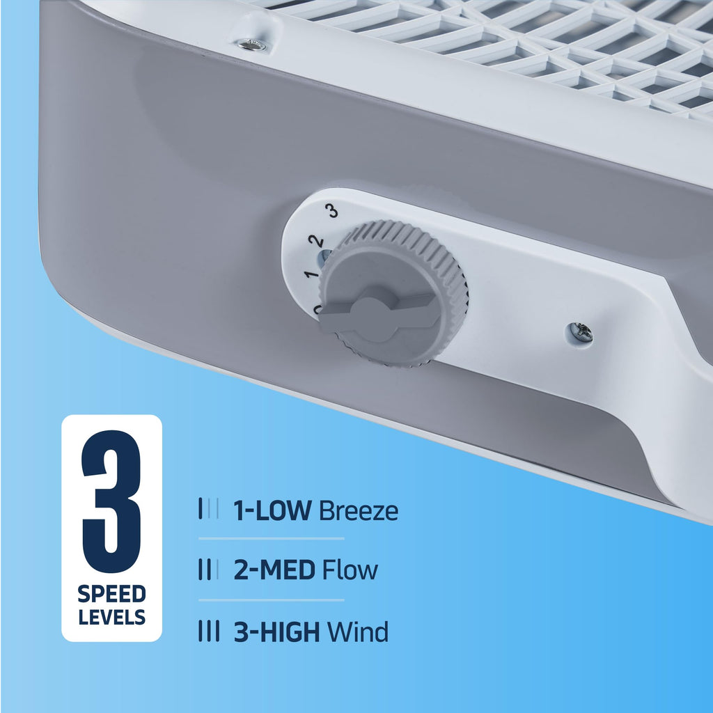20" 3 Speed Floor Box Fan with Child Safety Grill Y192