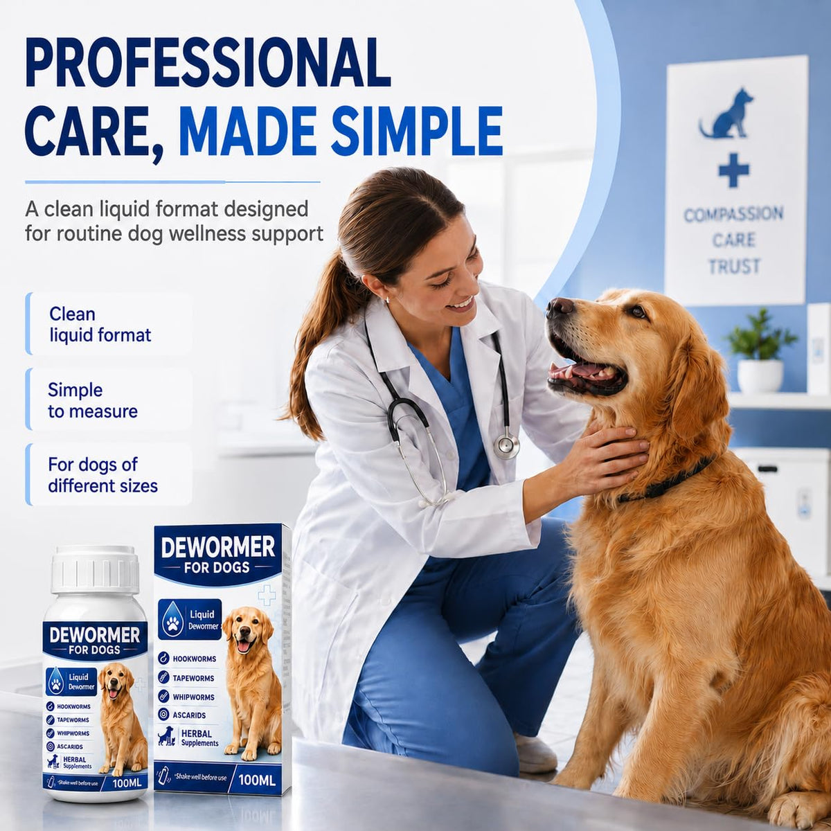 Dog and Puppy Dewormer Liquid B331