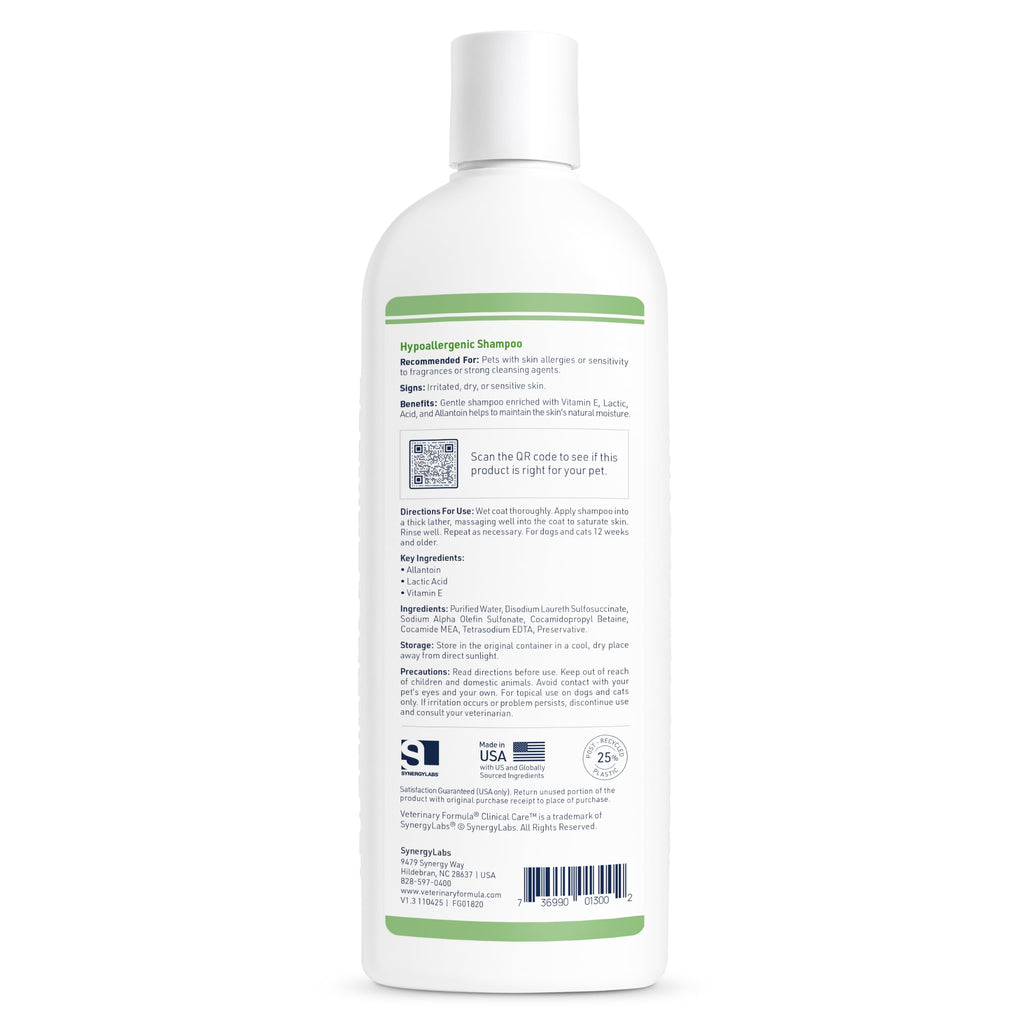 Hypoallergenic Shampoo, 16 oz B27919