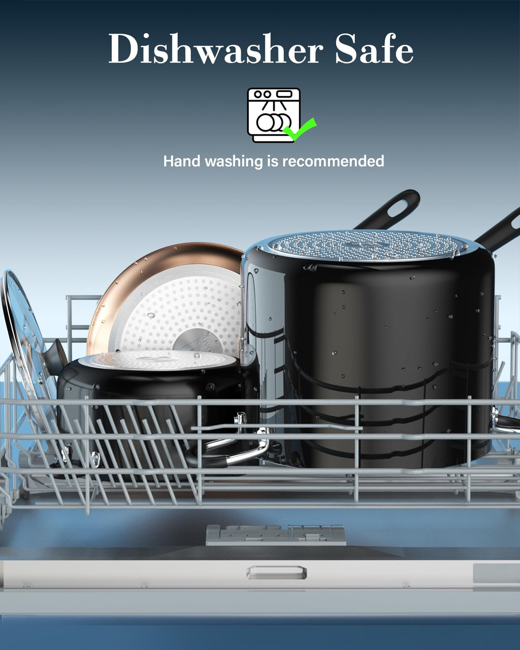 10.5 Quart Non Stick Stock Pot with Lid L619
