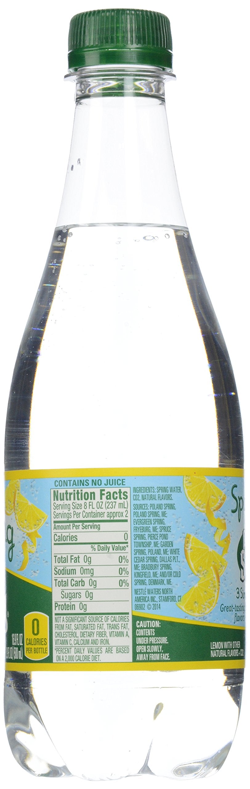 Sparkling Spring Water Lemon 16.9 oz 24 Count O2011