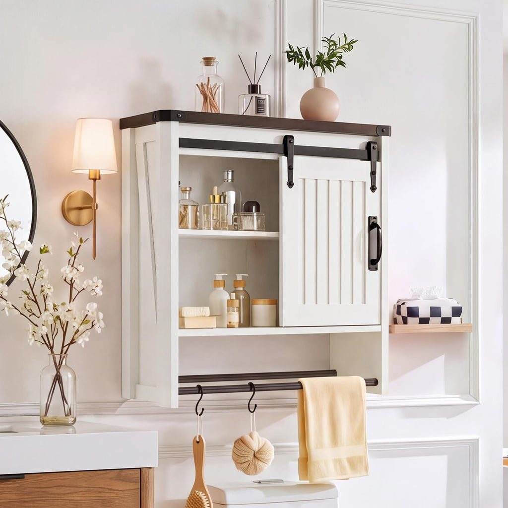 Bathroom Wall Cabinet with Sliding Door J859849